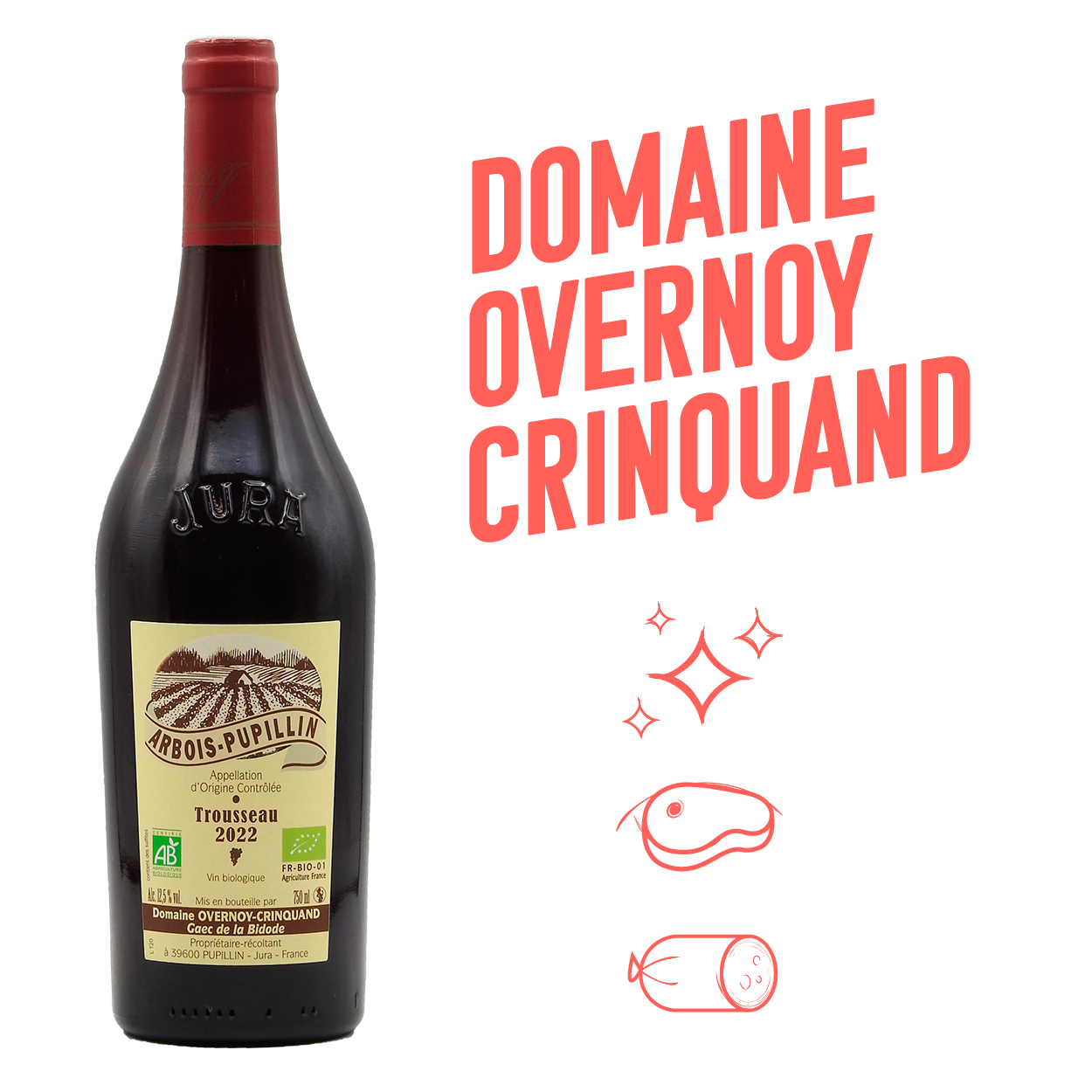 Domaine Overnoy Crinquand Trousseau Rouge 2022