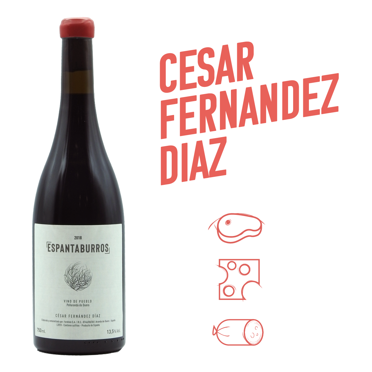 César Fernandés Diaz Espantaburros Rojo 2018