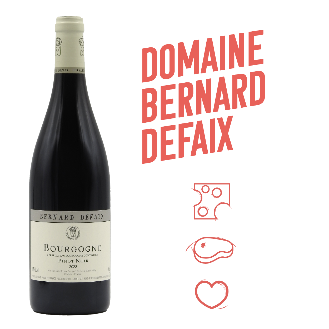 Domaine Bernard Defaix Bourgogne Rouge 2022