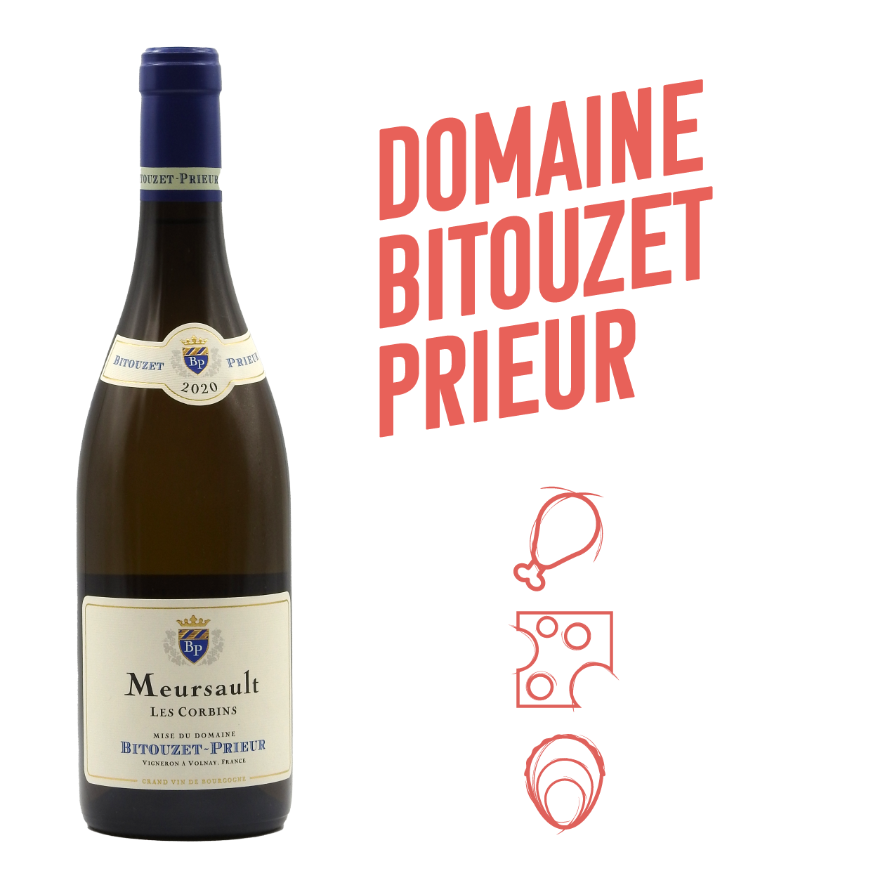 Domaine Bitouzet-Prieur Meursault Les Corbins Blanc 2020