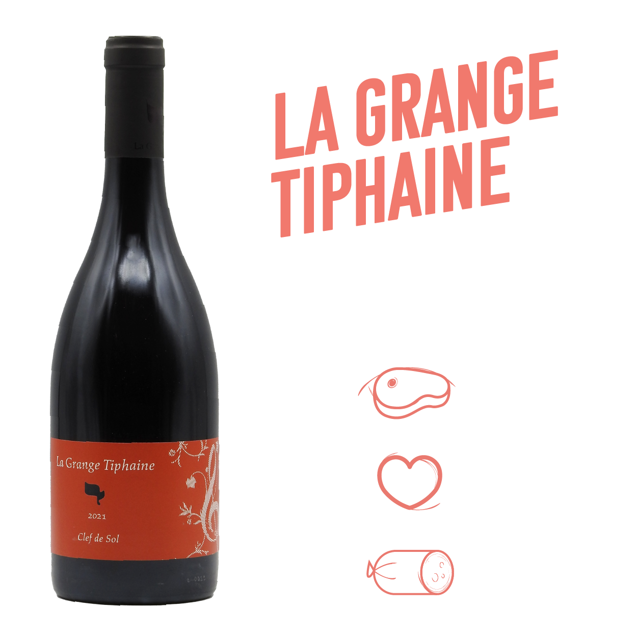Domaine La Grange Tiphaine Clef de Sol Rouge 2021