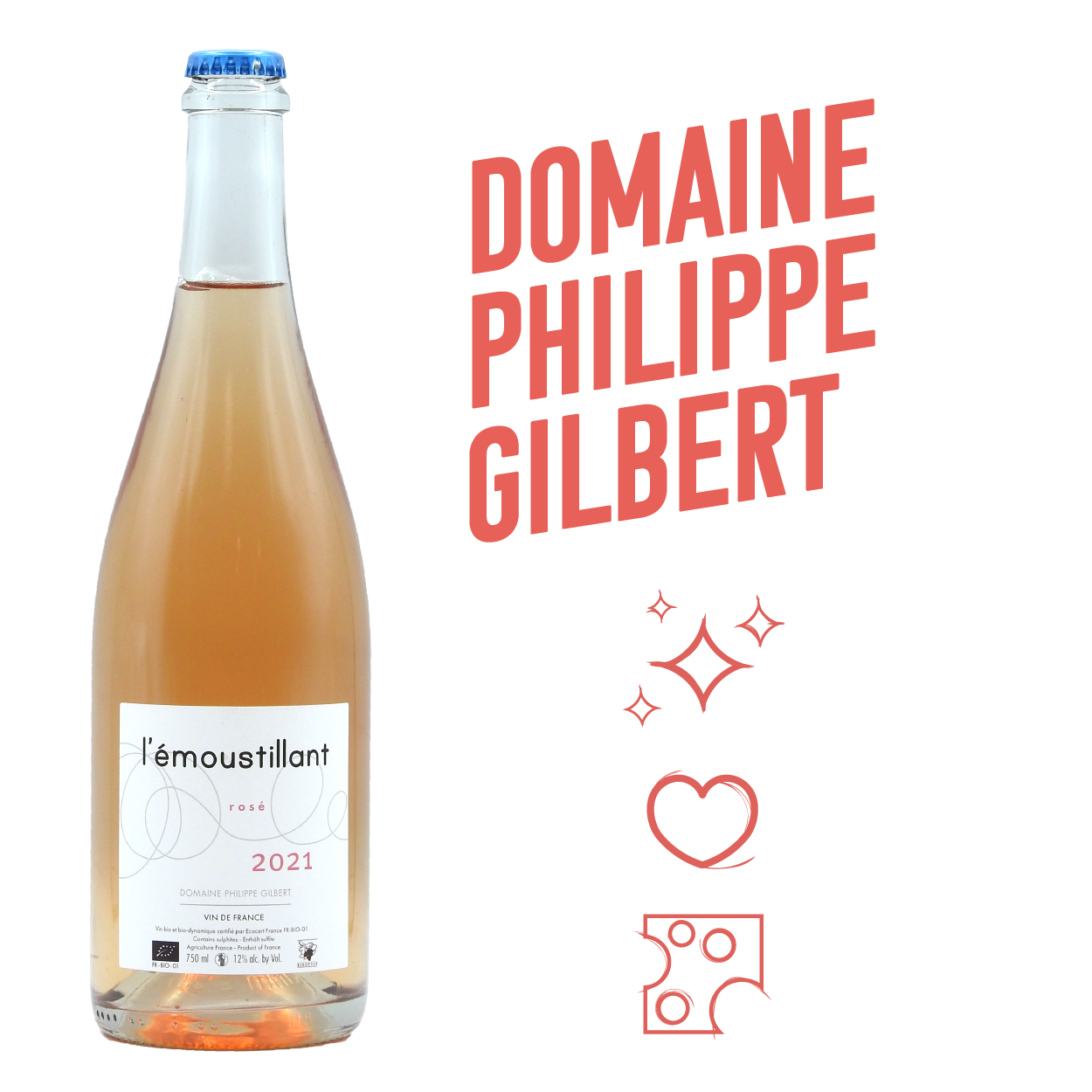 L'Emoustillant Vin de France Rosé 2021